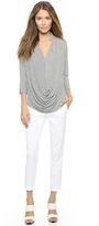 Thumbnail for your product : Alice + Olivia AIR by Draped Slouchy Tee