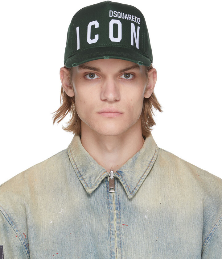 DSQUARED2 Green Be 'Icon' Cap - ShopStyle Hats