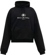 Thumbnail for your product : Balenciaga Bb Mode Logo-print Cotton Hooded Sweatshirt - Mens - Black