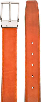 Santoni rectangular bluckle belt