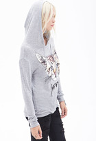 Thumbnail for your product : Forever 21 Prrr Heathered Hoodie