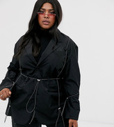 Thumbnail for your product : Collusion Plus blazer with toggle detail
