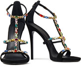 Thumbnail for your product : Giuseppe Zanotti Crystal-embellished Suede Sandals