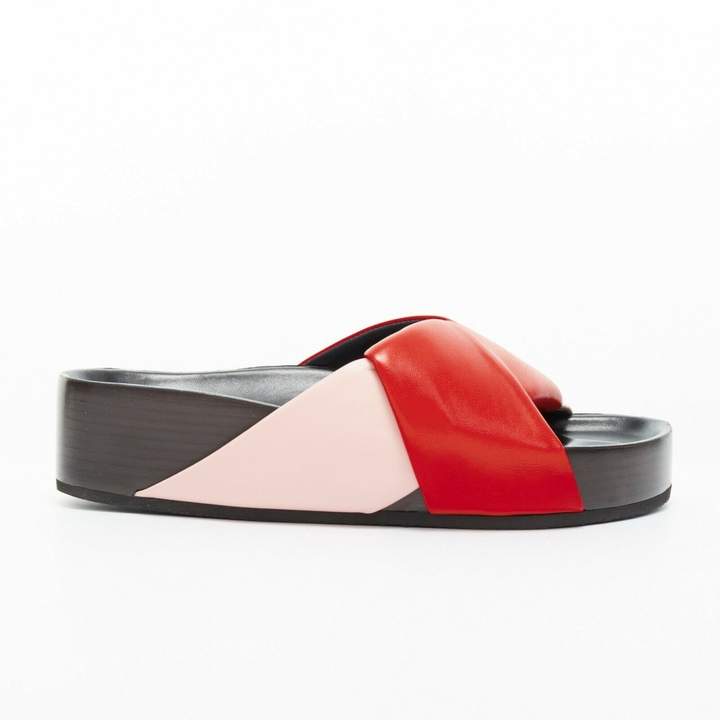 celine red sandals