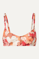 Thumbnail for your product : Peony Swimwear + Net Sustain Floral-print Bikini Top