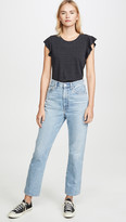 Thumbnail for your product : Chaser Flutter Sleeve Crew Neck Tee