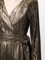 Thumbnail for your product : Semsem One-Sleeve Lamé Wrap Gown