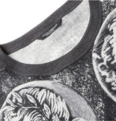 Thumbnail for your product : Dolce & Gabbana Oversized Printed Cotton and Linen-Blend T-Shirt