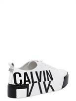 Thumbnail for your product : Calvin Klein Jeans 40mm Jayda Printed Logo Leather Sneakers