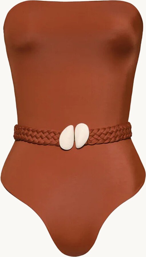 Johanna Ortiz The Classic One-piece Marsala Xs