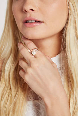 BCBGeneration Faux-Pearl Spike Pave Ring
