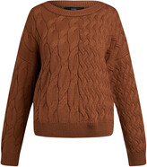 Thumbnail for your product : SABA Chloe Double Cable Wool Blend Knit