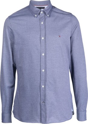 Tommy Hilfiger Men's Dress Shirt Regular Fit Non Iron Gingham, Aqua, 14.5  Neck 32-33 Sleeve at  Men's Clothing store