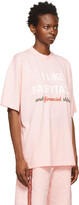 Thumbnail for your product : Vetements Pink 'Financial Fairytales' T-Shirt