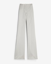 Thumbnail for your product : Express High Waisted Satin Seamed Wide Leg Pant