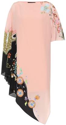 Etro Floral silk asymmetric dress
