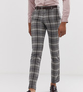Thumbnail for your product : Twisted Tailor tall super skinny smart trousers in grey bold check