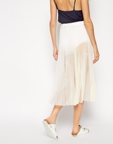 Thumbnail for your product : ASOS Organza Midi Pleat Skirt