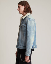 Thumbnail for your product : AllSaints Ilkley Sherpa-Lined Denim Jacket