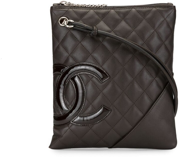 Chanel Pre Owned 2006 Cambon line diamond quilted crossbody bag