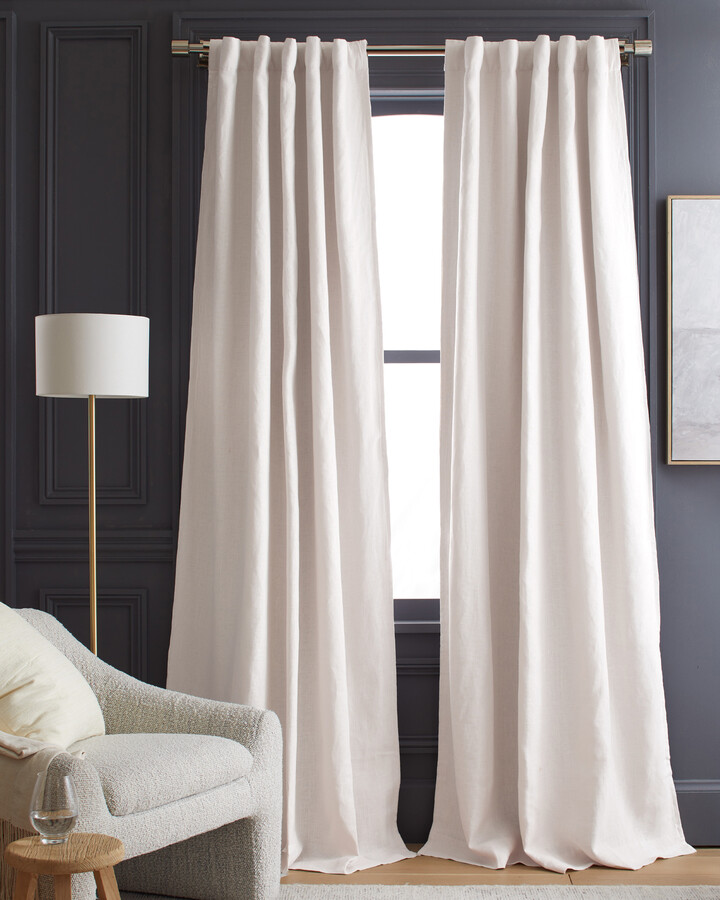 Heavyweight European Linen Room Darkening Curtain