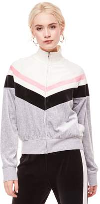 Juicy Couture Colorblock Lightweight Velour Palisades Jacket