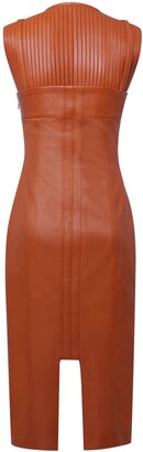 Genny Leather Cocktail Dress