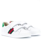Thumbnail for your product : Gucci Children TEEN Ace touch-strap sneakers