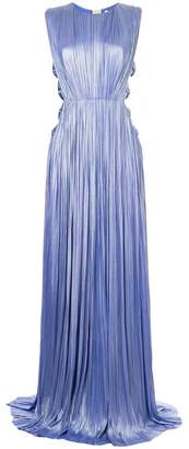 Maria Lucia Hohan pleated design cut out sides gown