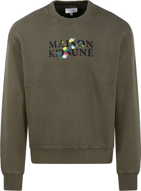 MAISON KITSUNÉ Logo Printed Crewneck Sweatshirt