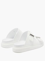 Thumbnail for your product : Alexander McQueen Hybrid Leather Sandals - White