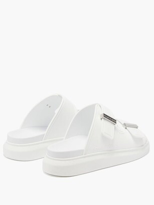 Alexander McQueen Hybrid Leather Sandals - White