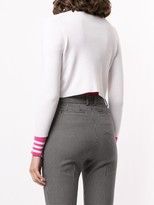 Thumbnail for your product : Paule Ka Open Front Cropped Cardigan