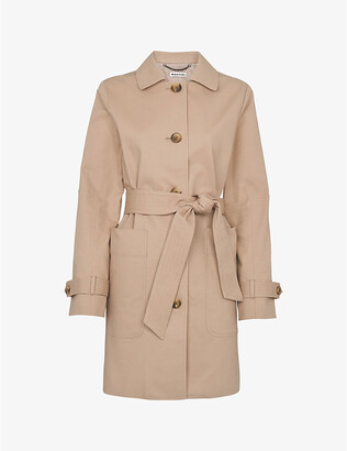Whistles Single-breasted cotton-blend trench coat