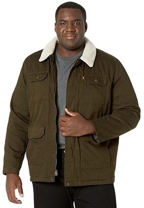 olive utility jacket mens