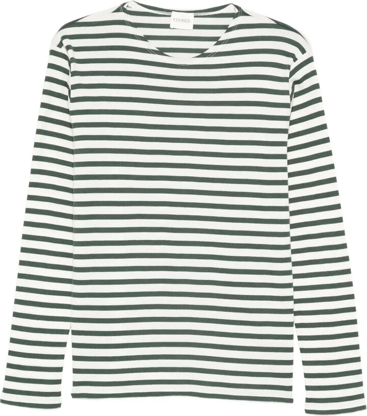 Closed striped T-shirt