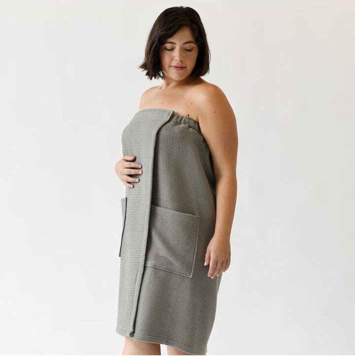 Cozy Earth Waffle Terry Bath Wrap for Women ShopStyle Robes
