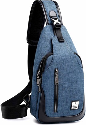 weiatas Sling Bag Chest Shoulder Backpack Crossbody Bags for Men Women  Travel Outdoors (Large black) - ShopStyle