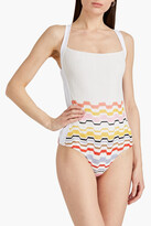 Thumbnail for your product : Missoni Mare Mare crochet-knit swimsuit - White - IT 44