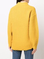Thumbnail for your product : By Malene Birger Ribbed Wool-Blend Jumper