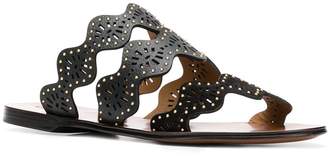 Chloé Lauren laser-cut sandals