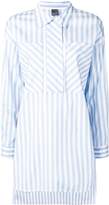 Thumbnail for your product : Lorena Antoniazzi patchwork striped shirt
