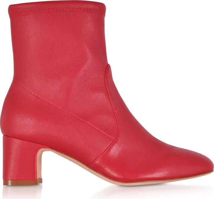 stuart weitzman red suede boots