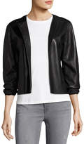 Thumbnail for your product : J Brand Cecilia Snap-Front Leather Jacket, Black