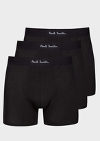 Thumbnail for your product : Paul Smith Men's Black Long Boxer Briefs Three Pack