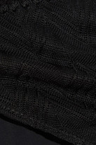 Thumbnail for your product : Missoni Mare Reversible Crochet-knit Triangle Bikini - Black