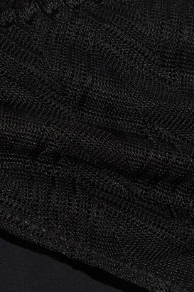 Missoni Mare Reversible Crochet-knit Triangle Bikini - Black