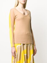 Thumbnail for your product : Chinti and Parker Fitted Two-Tone Pullover