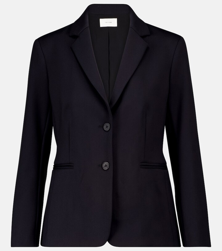 The Row Brentwood Crepe Tailored Jacket - ShopStyle Blazers