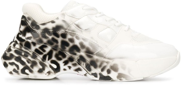 pinko leopard sneakers